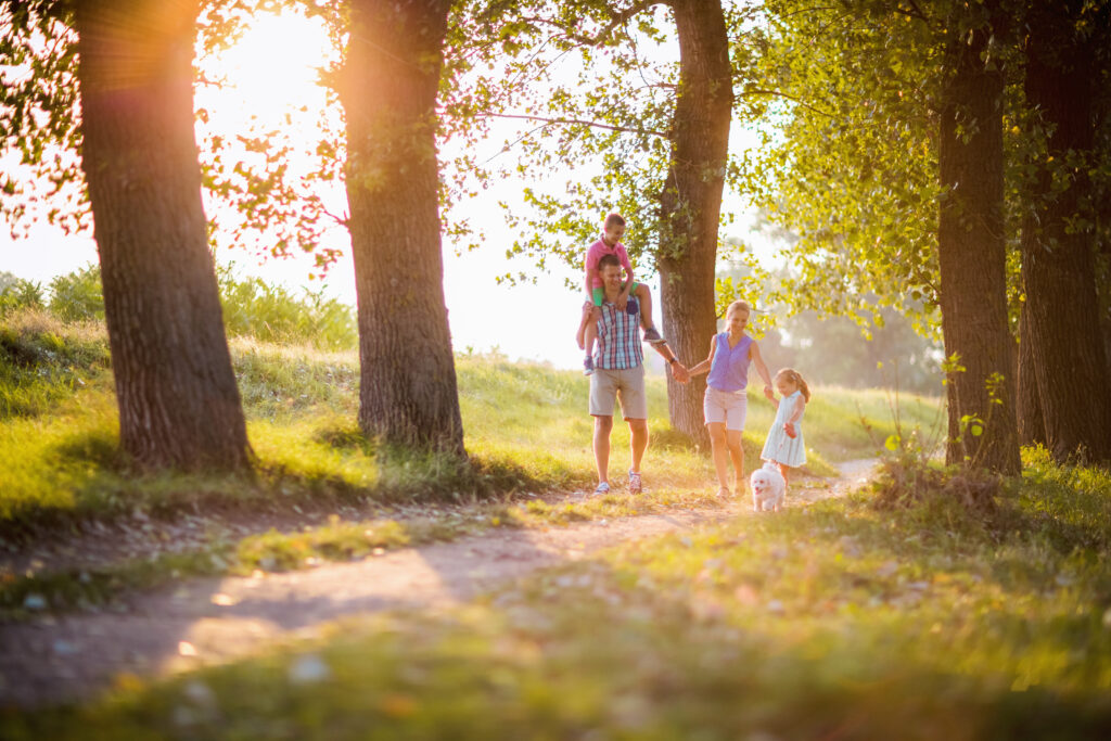 Spring family walk